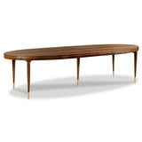 French Wood Oval Extending Dining Table