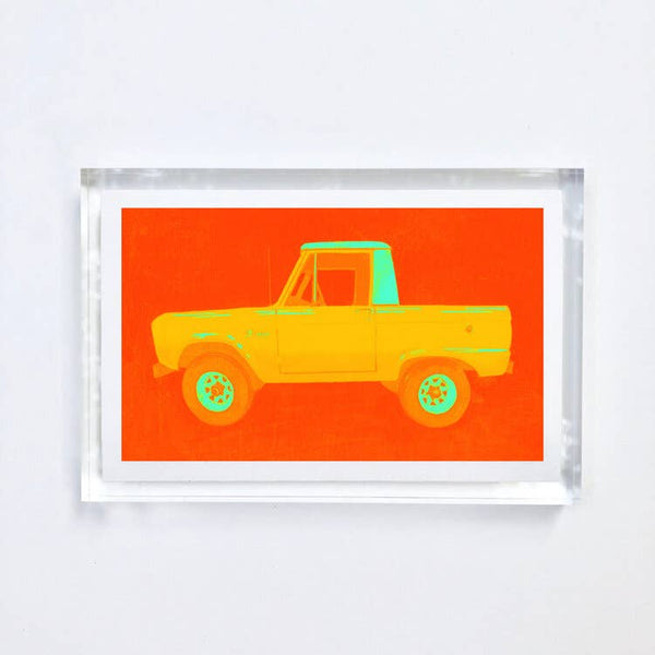 #8 Bronco Print With Acrylic Frame