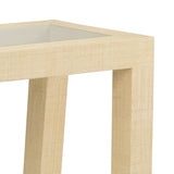 Natural Wicker Console Table