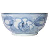 Blue & White Silla Bowl Twisted Flower