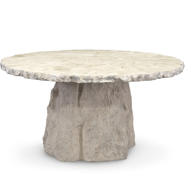 Clamshell Fossilized Dining Table