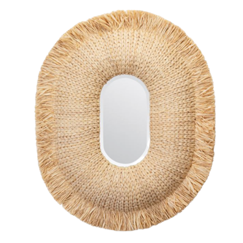 Casey Raffia Rattan Round or Oval Mirror – MAKENZIE BAILEY