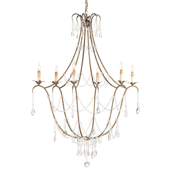 Eliza Gold and Crystal Chandelier