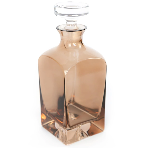 ESTELLE COLORED DECANTER {AMBER SMOKE}