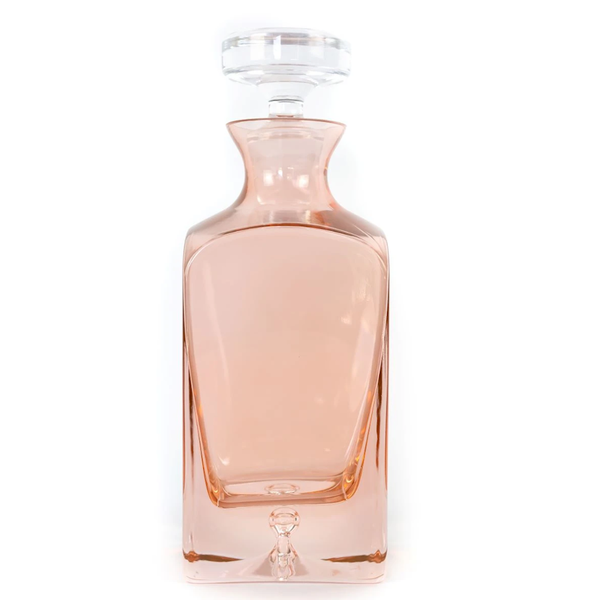 ESTELLE COLORED DECANTER {BLUSH PINK}