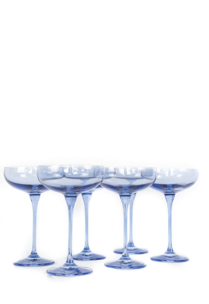 ESTELLE COLORED WINE STEMWARE - SET OF 6 {TEAL} – MAKENZIE BAILEY