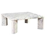 Grey Marble Square Coffee Table