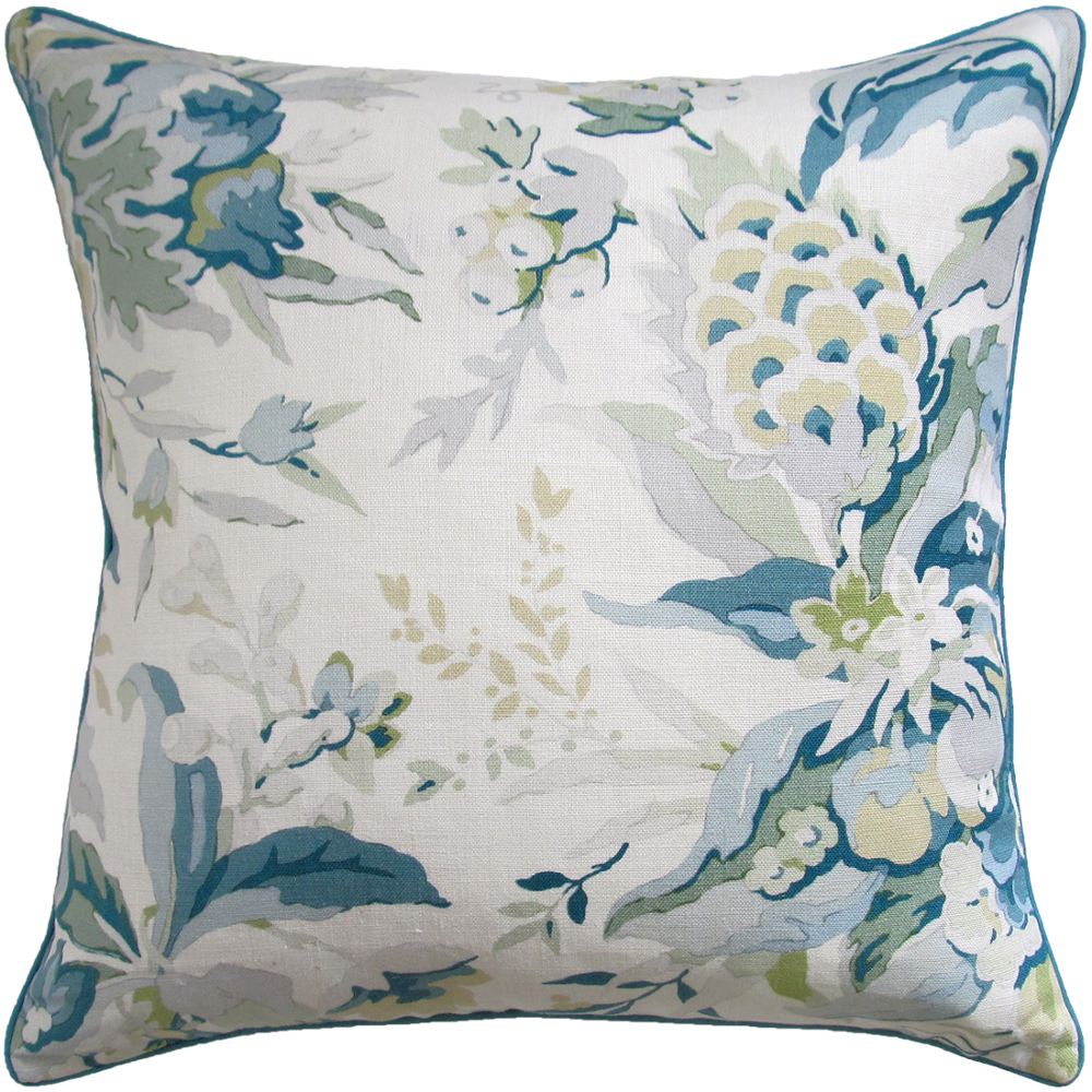 Horseshoe Bay (Aqua) 22" X 22" Pillow