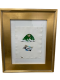 Liz Wheeler Original Collage Art Green