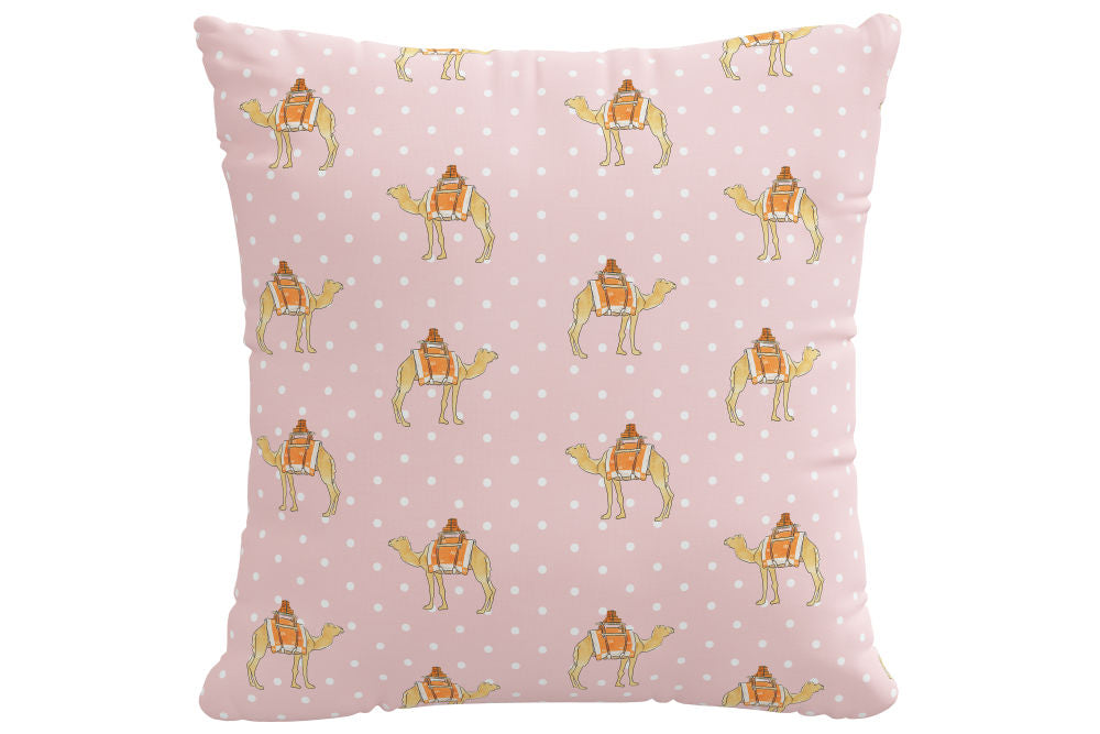 Gray Malin Decorative Pillow, Camel Dot Pink