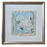Pastel Textured Fabric Art I by Naazneen