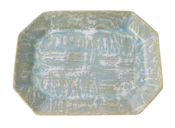 Paul Schneider Tray Brushstroke Celadon Drip