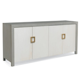 Fog Grey and Washed Linen Cabinet