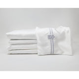 Cotton Sheet Set W/ Silk Pillowcases Silver