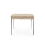Square Cerused Oak Game Table Sand or Soft Grey