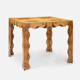 Olive Ash Wavy Game Table