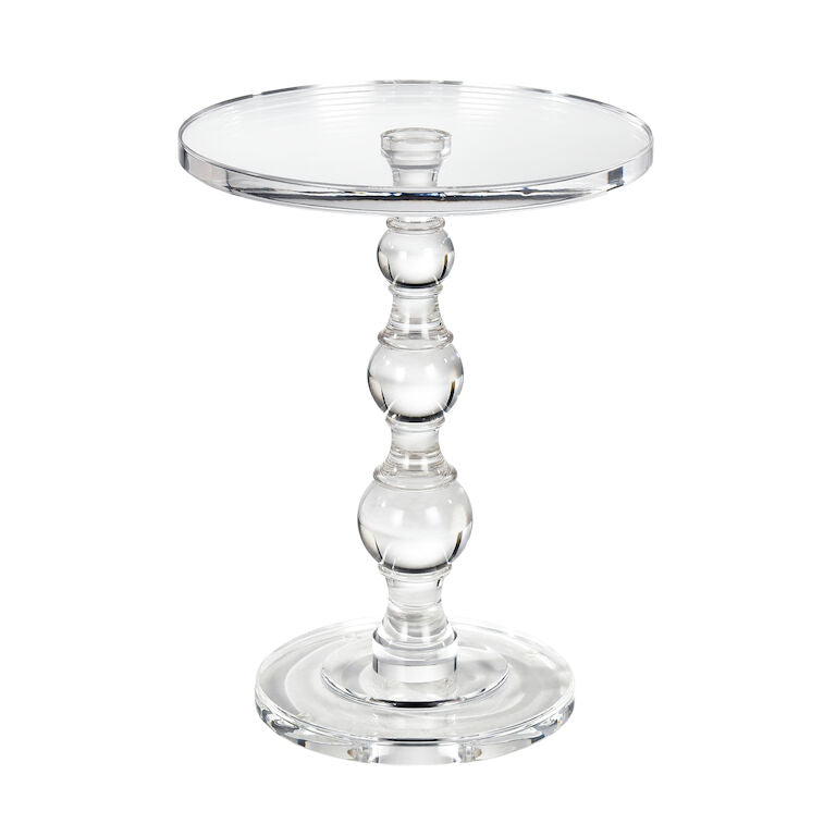 Acrylic Round Accent Table