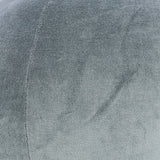 Gray Round Velvet Pillow