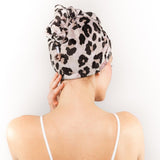 Leopard Microfiber Hair Towel by Kitsch
