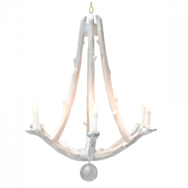 Willow White Resin Branch Chandelier