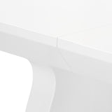 White Lacquer Rectangle Dining Table