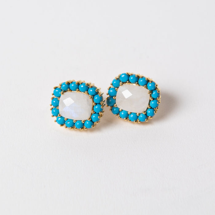 Reams Studs - Blue Turquoise by Addison Weeks
