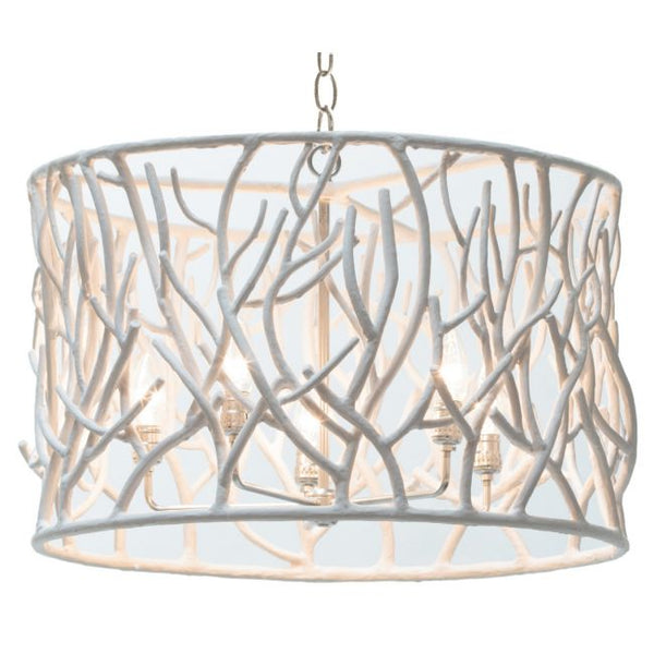 Sylvan White Resin Chandelier