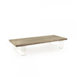 Acrylic and Wood Coffee Table
